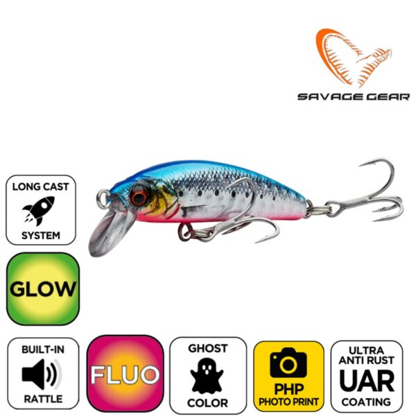 Savage Gear Gravity Minnow Wobbler 3,1g - 8g Esca Artificiale Per Persico E Lucioperca