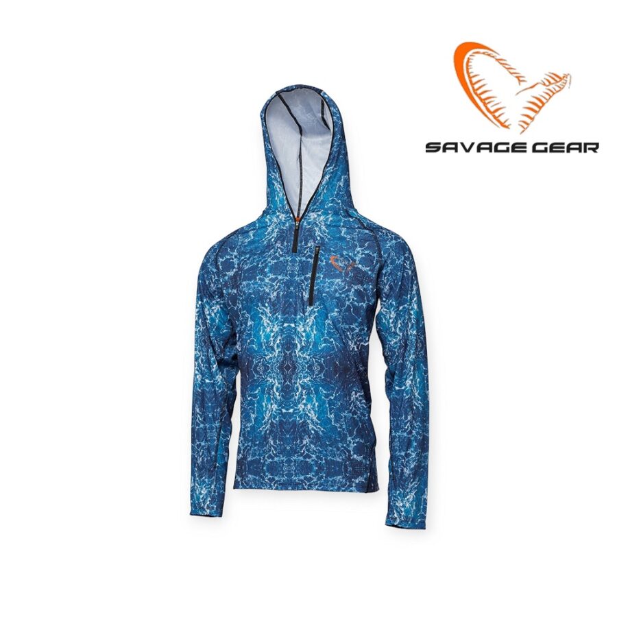 Μπλούζα SAVAGE GEAR Salt UV Hoodie - e-shop - e-poseidon.gr